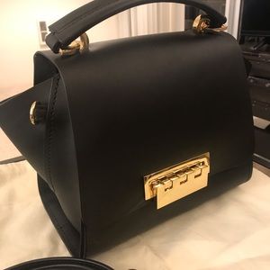 ZAC POSEN Black Eartha Iconic Top Handle Crossbody
